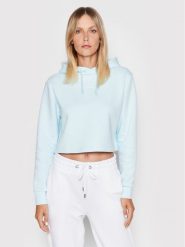 Adidas Bluza adicolor Essentials HJ7847 Błękitny Regular Fit. Niebieskie bluzy Adidas, bez wzorów, z bawełny, bez kaptura. Za 129.99 zł.