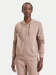 Guess Bluza O5RQ01 KCO31 Brązowy Regular Fit. Brązowe bluzy Guess, xl, z aplikacjami, z bawełny, bez kaptura. Za 294.99 zł.