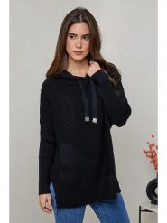Soft Cashmere Sweter w kolorze czarnym rozmiar: 38/40. Czarne swetry Soft Cashmere, bez wzorów, z kaszmiru, bez ramiączek. Za 118.56 zł.