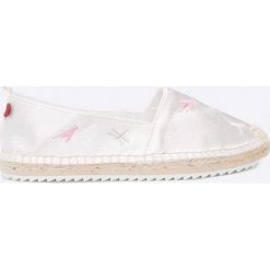 Big Star - Espadryle. Białe espadryle Big Star, bez wzorów, z materiału, bez obcasa, bez zapięcia. W wyprzedaży za 59.90 zł.