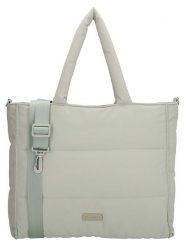 Beagles Torebka "Calvia" w kolorze miętowym - 36 x 32 x 12 cm rozmiar: onesize. Zielone torby na ramię Beagles, bez wzorów, z materiału, na ramię, bez dodatków. Za 86.99 zł.