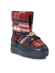 Tommy Hilfiger Śniegowce Tartan Snowboot FW0FW07612 Niebieski. Niebieskie trapery i śniegowce TOMMY HILFIGER, z materiału. Za 869.99 zł.