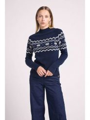 Maison Héritage Cashmere Kaszmirowy sweter w kolorze granatowym rozmiar: L. Niebieskie swetry Maison Héritage Cashmere, l, bez wzorów, z kaszmiru, bez ramiączek. Za 527.10 zł.