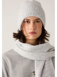 More & More Czapka beanie w kolorze jasnoszarym rozmiar: onesize. Szare czapki More & More, bez wzorów, z materiału. Za 39.45 zł.