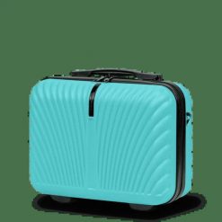 Kuferek WINGS SWAN kosmetyczka 14" LIGHT BLUE. Niebieskie kufry i kosmetyczki Wings, bez wzorów, z gumy, bez dodatków. Za 79.90 zł.