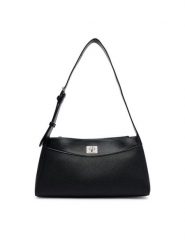 Calvin Klein Torebka Mix Media Shoulder Bag LV04F3886G Czarny. Czarne torebki klasyczne Calvin Klein, bez wzorów, ze skóry, bez dodatków. Za 529.99 zł.