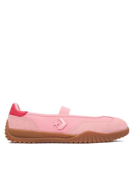 Converse Baleriny Run Star Trainer Ballet Flat A17031C Różowy. Czerwone baleriny Converse, bez wzorów, ze skóry, bez obcasa. Za 331.99 zł.