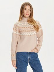Brave Soul Sweter LK-248FABIO Beżowy Regular Fit. Brązowe swetry Brave Soul, m, bez wzorów, z syntetyku, bez ramiączek. Za 99.99 zł.