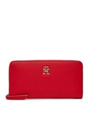 Tommy Hilfiger Duży Portfel Damski Th Logotape Lrg Za AW0AW17266 Czerwony. Czerwone portfele TOMMY HILFIGER, bez wzorów, ze skóry. Za 209.99 zł.
