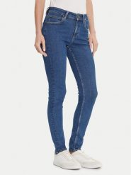 Lee Jeansy Scarlett 112363594 Niebieski Skinny Fit. Niebieskie jeansy Lee, bez wzorów. Za 399.99 zł.
