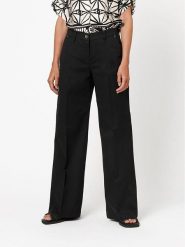 Toni Spodnie w kolorze czarnym rozmiar: 38. Czarne spodnie materiałowe Toni, na co dzień, bez wzorów, z materiału, z podwyższonym stanem. Za 187.99 zł.