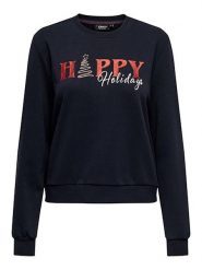 ONLY Bluza w kolorze granatowym rozmiar: L. Niebieskie bluzy Only, l, bez wzorów, bez kaptura. Za 66.00 zł.