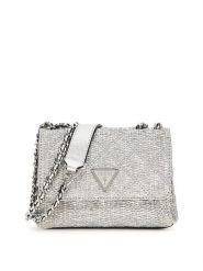 Guess Torebka Giully II Mini HWQM96 73740 Srebrny. Szare listonoszki Guess, z aplikacjami, z syntetyku, bez dodatków. Za 300.99 zł.