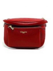 Victor & Hugo Paris Skórzana torebka "Aly" w kolorze czerwonym - 21 x 13 cm rozmiar: onesize. Czerwone torby na ramię Victor & Hugo Paris, bez wzorów, z materiału, na ramię, bez dodatków. Za 282.99 zł.