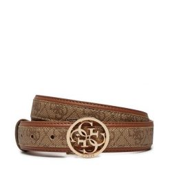 Pasek Damski Guess. Brązowe portfele Guess, z aplikacjami. Za 159.99 zł.