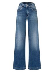 MAC Dżinsy "Rich Palazzo" - Wide fit - w kolorze niebieskim rozmiar: W42/L30. Niebieskie jeansy MAC, l, z aplikacjami, z podwyższonym stanem. Za 255.06 zł.