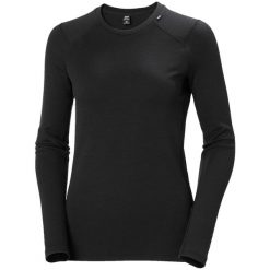 Bluza damska Helly Hansen lifa merino midweight crew. Czarne bluzy Helly Hansen, m, bez wzorów, z materiału, bez kaptura. Za 440.00 zł.