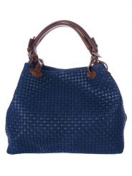 Lucca Baldi Skórzana torebka "Fosdinovo" w kolorze granatowym - 45 x 37 x 15 cm rozmiar: onesize. Niebieskie torby na ramię Lucca Baldi, bez wzorów, z materiału, przez ramię, bez dodatków. Za 295.99 zł.