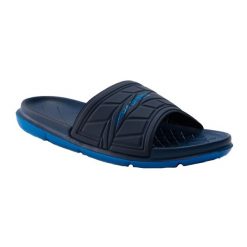 Klapki basenowe dla dorosłych Aqua Speed Aspen. Niebieskie klapki Aqua-Speed, bez wzorów, bez obcasa. Za 79.99 zł.