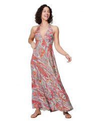 Ipanima Sukienka w kolorze czerwonym ze wzorem rozmiar: 34-40. Czerwone sukienki Ipanima, bez wzorów, klasyczne, bez kołnierzyka, bez ramiączek, maxi, rozkloszowane. Za 78.99 zł.