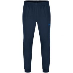 Damskie spodnie dresowe Jako polyester Challenge. Niebieskie spodnie sportowe JAKO, bez wzorów, z dresówki, do piłki nożnej. Za 148.50 zł.