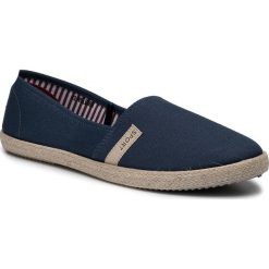 Espadryle NYLON RED WSLB869. Niebieskie espadryle Nylon Red, bez wzorów, z materiału, bez obcasa, bez zapięcia. W wyprzedaży za 24.99 zł.