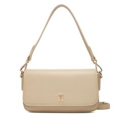 Torebka Tommy Hilfiger. Brązowe torebki klasyczne TOMMY HILFIGER, bez wzorów, bez dodatków. Za 599.99 zł.