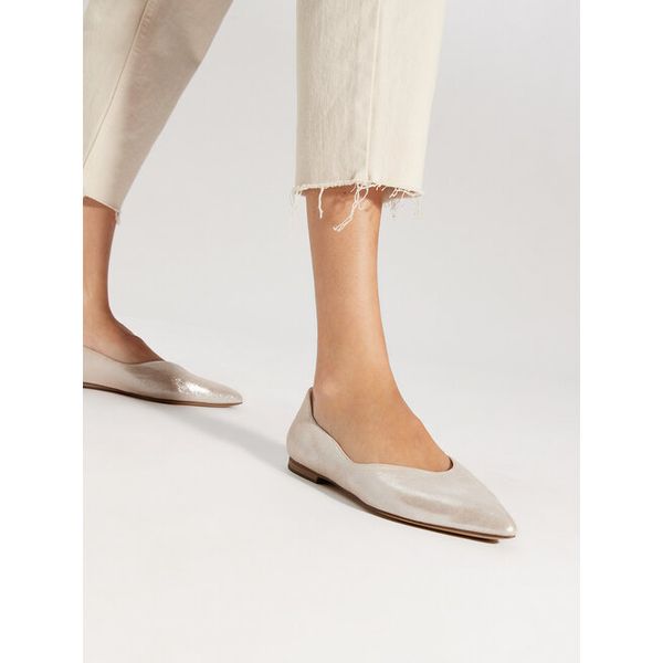 Baleriny Caprice. Żółte baleriny Caprice, bez wzorów, bez obcasa. Za 166.99 zł.