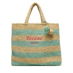 Torebka Liu Jo. Niebieskie shopper Liu Jo, bez wzorów, bez dodatków. Za 389.99 zł.