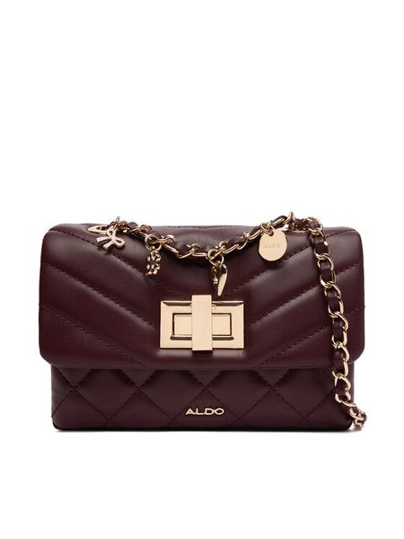 Aldo Torebka Alnilamm 14143909 Bordowy. Czerwone listonoszki Aldo, bez wzorów, ze skóry, bez dodatków. Za 189.99 zł.