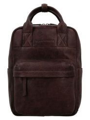 HIDE & STITCHES Skórzany plecak "Paint Rock" w kolorze ciemnobrązowym - 21,5 x 29,5 x 10 cm rozmiar: onesize. Brązowe plecaki HIDE & STITCHES, bez wzorów, z materiału. Za 274.10 zł.