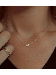 DIA DIAMONDS Srebrny naszyjnik z zawieszką - dł. 40 cm rozmiar: onesize. Szare naszyjniki DIA DIAMONDS, z diamentem, srebrne. Za 237.17 zł.