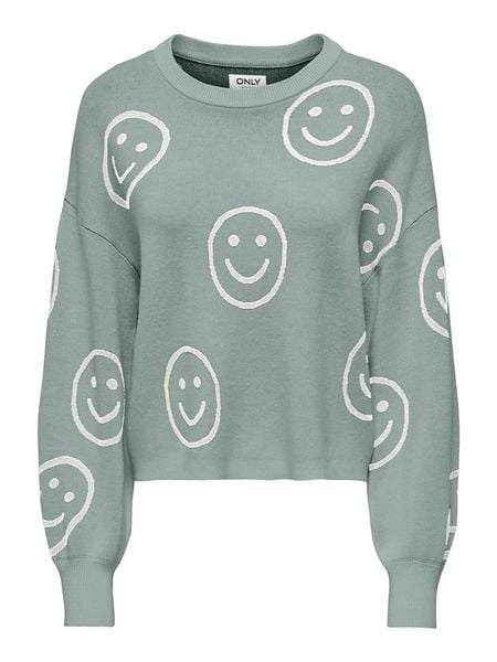 ONLY Sweter w kolorze zielonym rozmiar: XL. Zielone swetry Only, xl, bez wzorów, bez ramiączek. Za 121.35 zł.