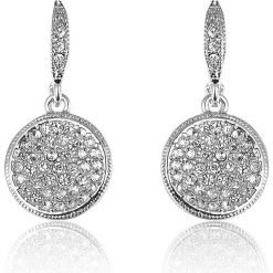 Kolczyki z kryształami Swarovski. Szare kolczyki Metropolitan, Smithfield, Crystal Deluxe & Co., z kryształem, z zapięciem typu bigiel. W wyprzedaży za 29.95 zł.