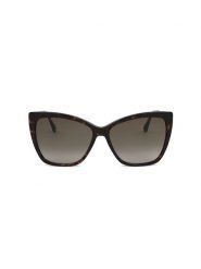 Jimmy Choo Damskie okulary przeciwsłoneczne w kolorze złoto-brązowym rozmiar: 58. Brązowe okulary przeciwsłoneczne Jimmy Choo, bez wzorów, z tworzywa sztucznego. Za 609.95 zł.