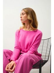 AUTHENTIC CASHMERE Kaszmirowy sweter "Dibona" w kolorze różowym rozmiar: M. Różowe swetry AUTHENTIC CASHMERE, m, bez wzorów, z kaszmiru, bez ramiączek. Za 333.03 zł.
