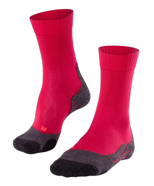 Skarpetki damskie Falke TK2 Cool. Czerwone skarpety Falke, bez wzorów, z elastanu. Za 163.50 zł.