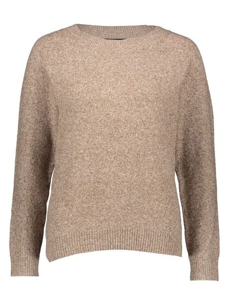 Vero Moda Sweter w kolorze jasnobrązowym rozmiar: S. Brązowe swetry Vero Moda, s, bez wzorów, ze splotem, bez ramiączek. Za 46.95 zł.