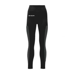 Damskie legginsy Givova. Czarne legginsy Givova, bez wzorów, z elastanu. Za 270.99 zł.