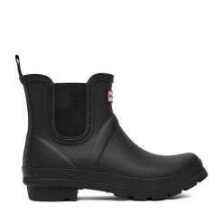 Kalosze Hunter. Czarne kalosze Hunter, bez wzorów. Za 219.99 zł.