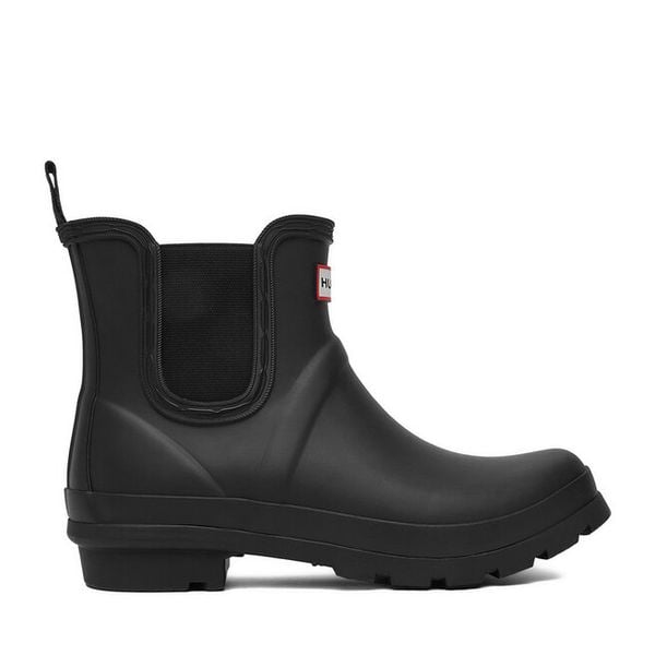 Kalosze Hunter. Czarne kalosze Hunter, bez wzorów. Za 219.99 zł.