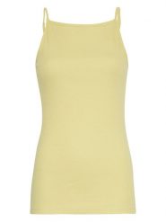 MOSS COPENHAGEN Top "Rasmia Strap" w kolorze żółtym rozmiar: XS. Żółte topy Moss Copenhagen, xs, bez wzorów, z bawełny, bez kołnierzyka, bez ramiączek. Za 48.39 zł.