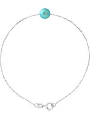 Pearline Srebrna bransoletka "Traversantes" z perłą rozmiar: onesize. Szare bransoletki Pearline, z perłą, srebrne. Za 104.99 zł.