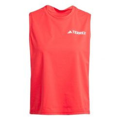 Damski tank top adidas Terrex Multi Climacool. Czerwone topy Adidas, bez wzorów, bez kołnierzyka, bez ramiączek. Za 151.20 zł.
