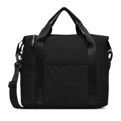 Torebka Roxy. Czarne shopper Roxy, bez wzorów, bez dodatków. Za 99.99 zł.