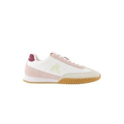 Kapcie LE COQ SPORTIF VELOCE I Biały. Fioletowe obuwie domowe Le Coq Sportif, bez wzorów, ze skóry, bez zapięcia. Za 239.99 zł.
