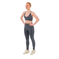 Damski zestaw sportowy Xtreme - legginsy + biustonosz sportowy - Antracyt. Szare legginsy XTREME SOCKSWEAR, l, bez wzorów. Za 177.99 zł.