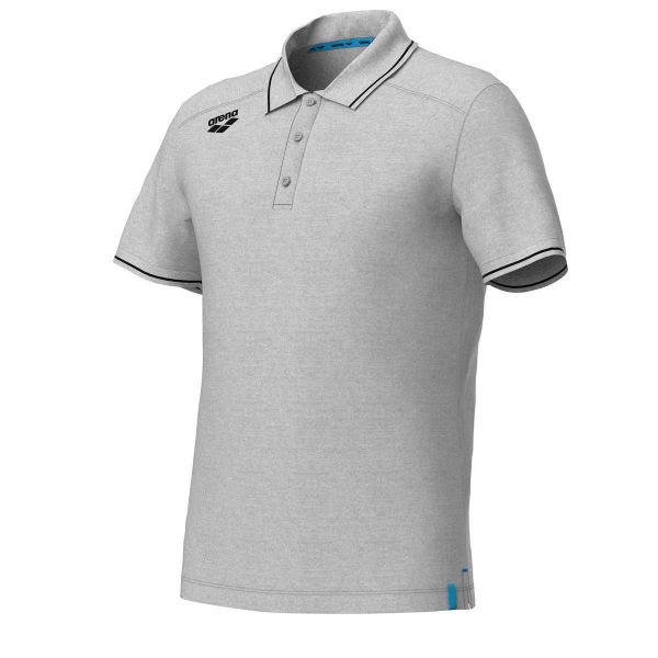 Koszulka polo Arena Team Polo shirt Solid Cotton. Szare bluzki Arena, xl, bez wzorów, z bawełny, bez kołnierzyka, bez ramiączek. Za 239.00 zł.