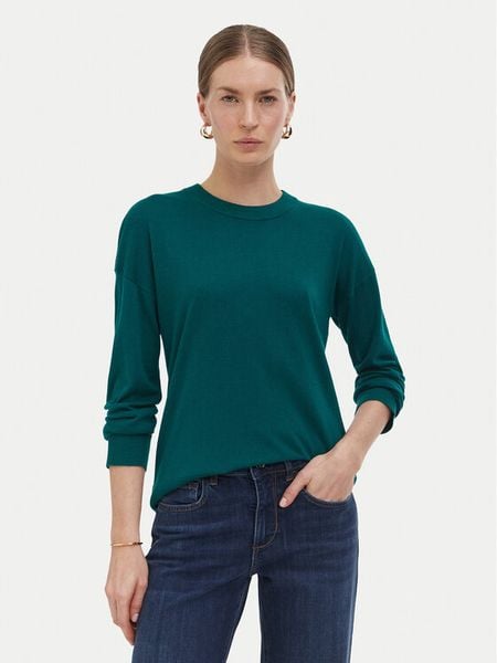 Liu Jo Sweter WF6418 MA16R Zielony ciemny Regular Fit. Zielone swetry Liu Jo, s, bez wzorów, z wiskozy, bez ramiączek. Za 469.99 zł.