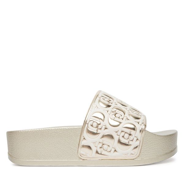 Klapki Liu Jo. Żółte klapki Liu Jo, bez wzorów, bez obcasa. Za 279.99 zł.